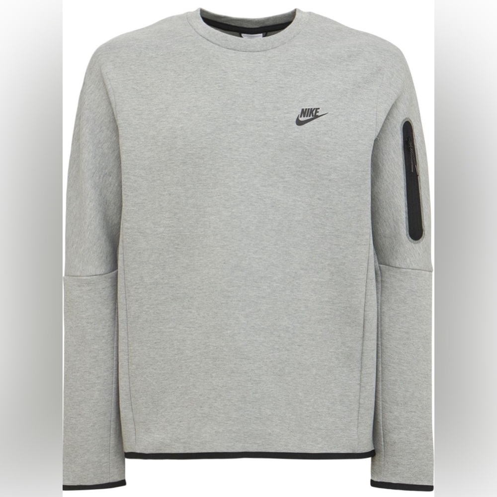 Nike Grey Fleece Pullover Hoodie Sweatshirt Size XL